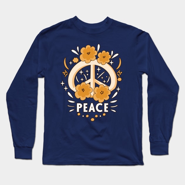 Just Peace Long Sleeve T-Shirt by Tees For UR DAY